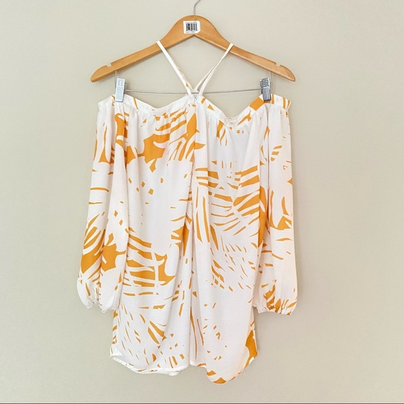 BISHOP + YOUNG White Halter Neck Off Shoulder Ana Blouse - Picture 6 of 10